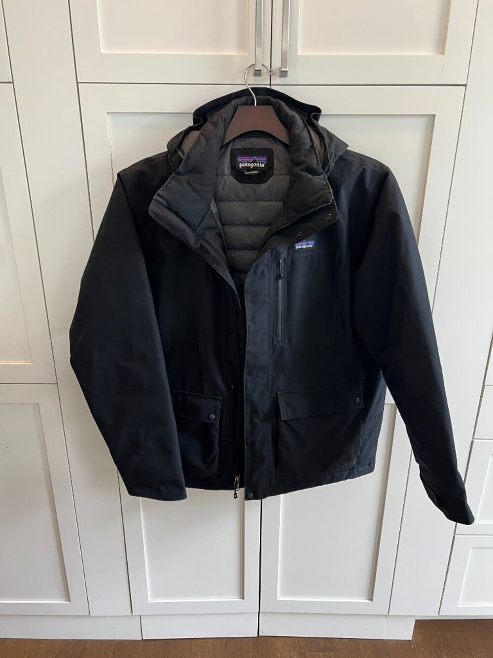 Patagonia Men's winter Jacket XL Black 800 Fill Goose Down Lightweight